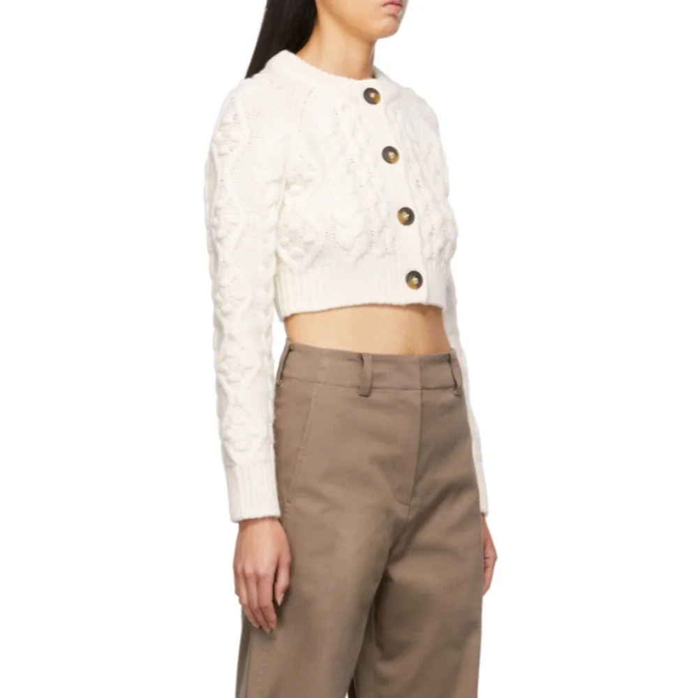 Loulou studio cropped cardigan - Picture 8 of 13